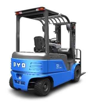 Wyprodukowany w Chinach, BYD's cztery pivot równowagi ciężar 1,6-1,8 ton czystej elektrycznej wózki widłowej dla Single Drive