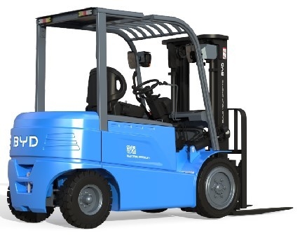 Wyprodukowany w Chinach, BYD's cztery pivot równowagi ciężar 1,6-1,8 ton czystej elektrycznej wózki widłowej dla Single Drive