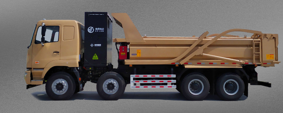 China Geely, akumulator CATL, wymiana baterii 282 stopni, 8X4 czysto elektryczna ciężarówka M7 do transportu odpadów miejskich