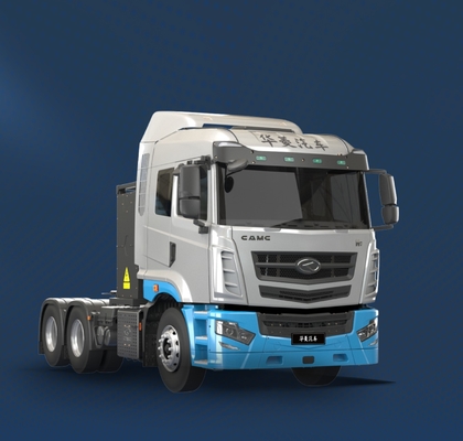 Produkowany w Chinach, wersja standardowa, CATL-350Kwh wymiennik mocy, 6x4 ciągnik elektryczny dla transportu doków i hut stalowych