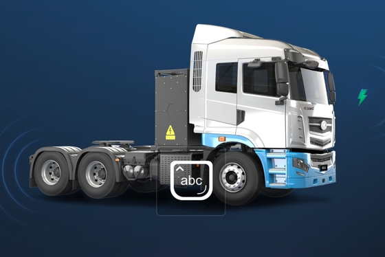 Produkowany w Chinach, wersja standardowa, CATL-350Kwh wymiennik mocy, 6x4 ciągnik elektryczny dla transportu doków i hut stalowych